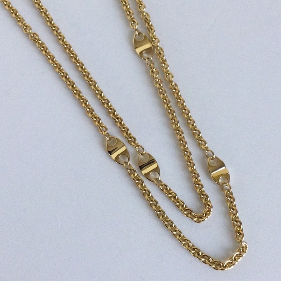 Long Continuos Linked Necklace - Picture 1 of 4